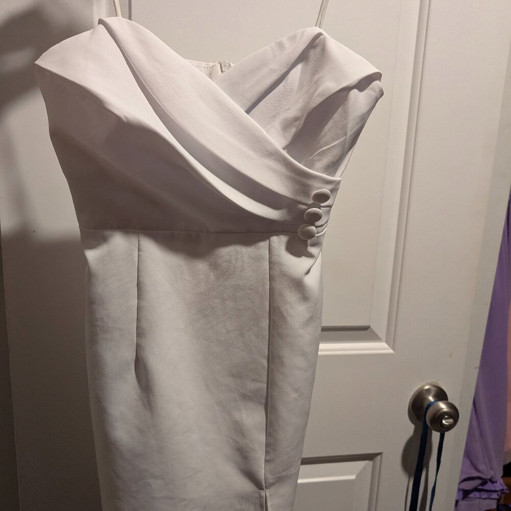 J&D sexy white cocktail dress small